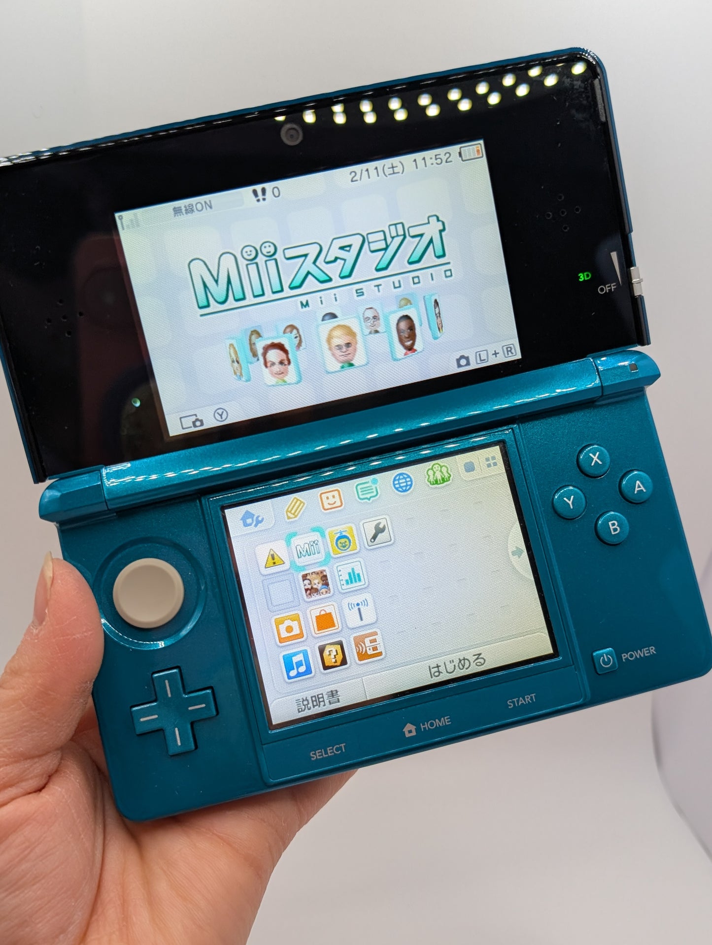 Boxed Aqua Blue 3DS