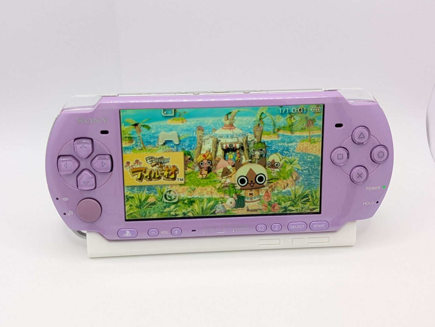 Boxed Monster Hunter Lilac PSP 3000