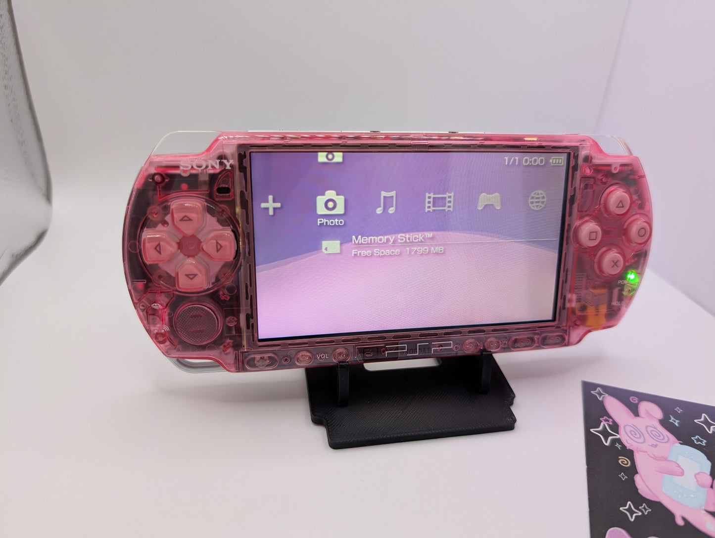 Clear Pink PSP 3000