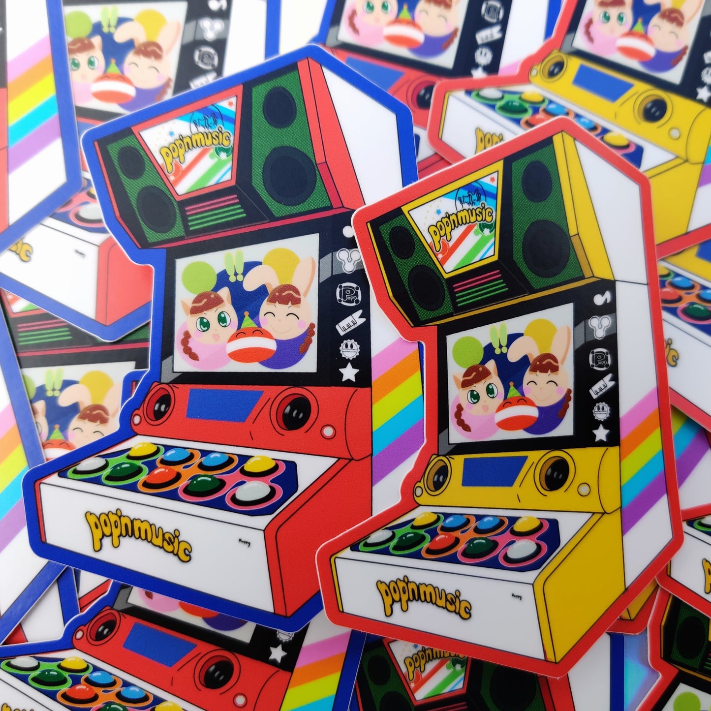 Pop'n Music Cab Stickers