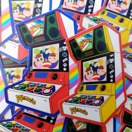 Pop'n Music Cab Stickers