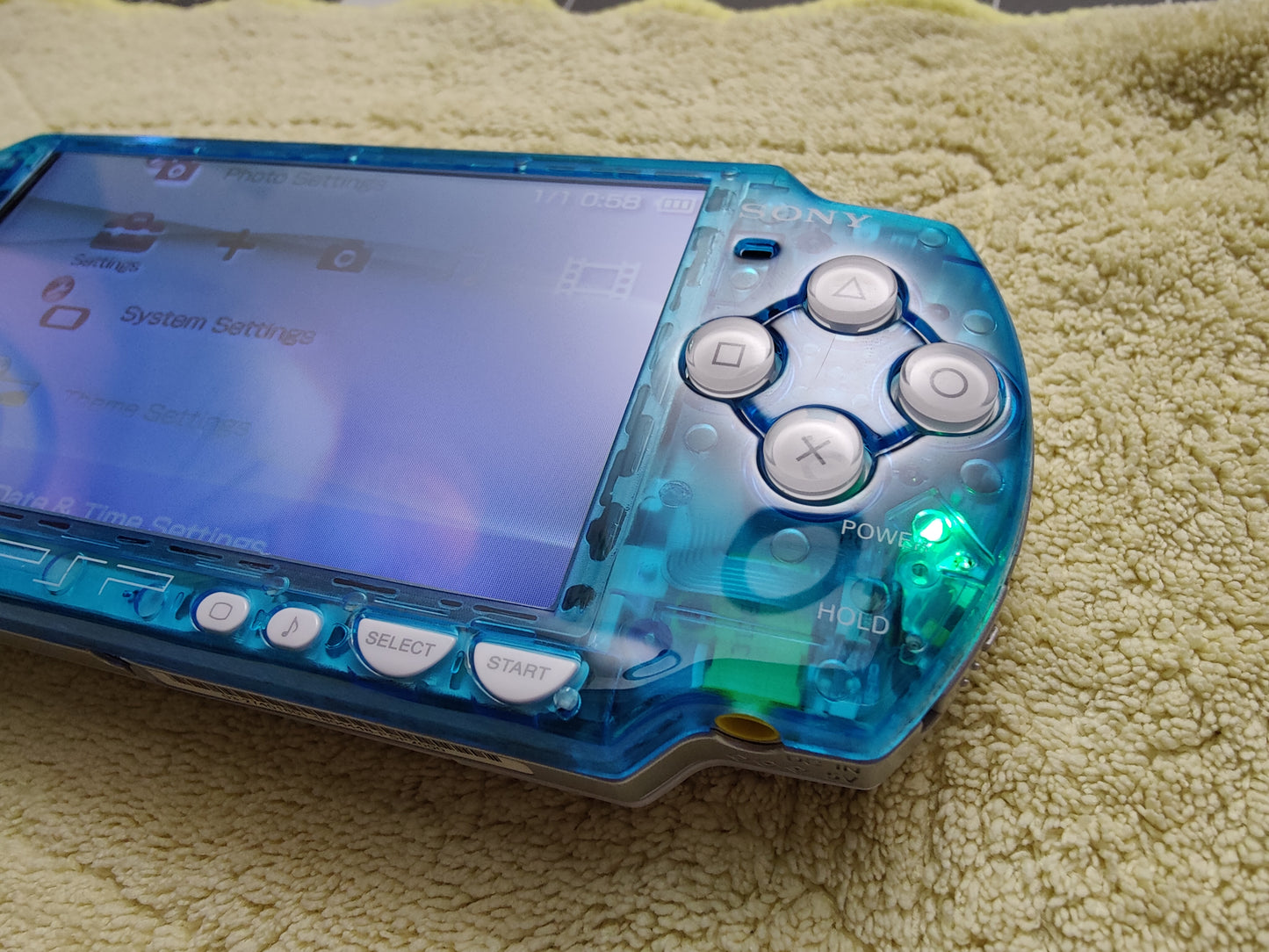 Clear BlueWhite PSP 2000