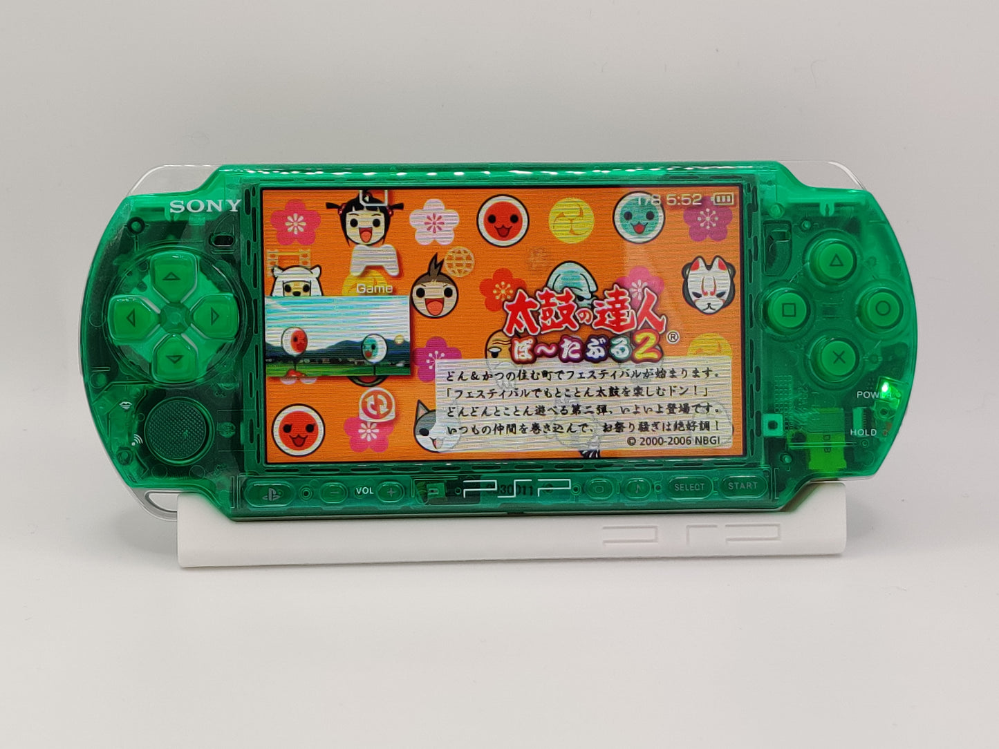 Clear Green PSP 3000