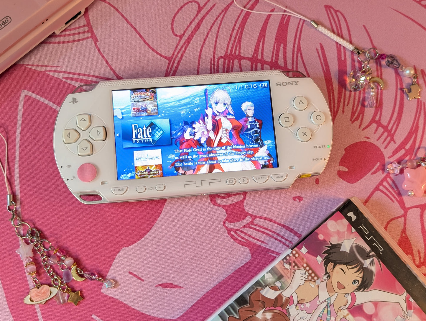 White PSP 1000 IPS Screen