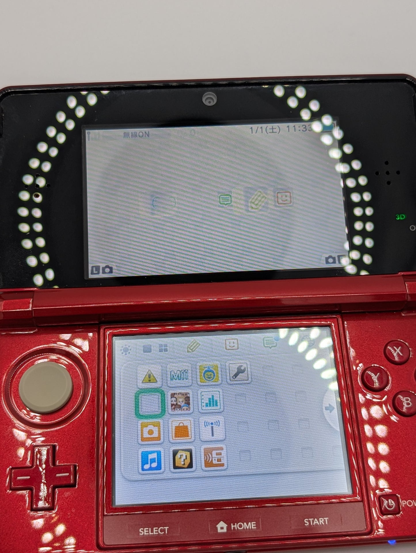 Metallic Red 3DS