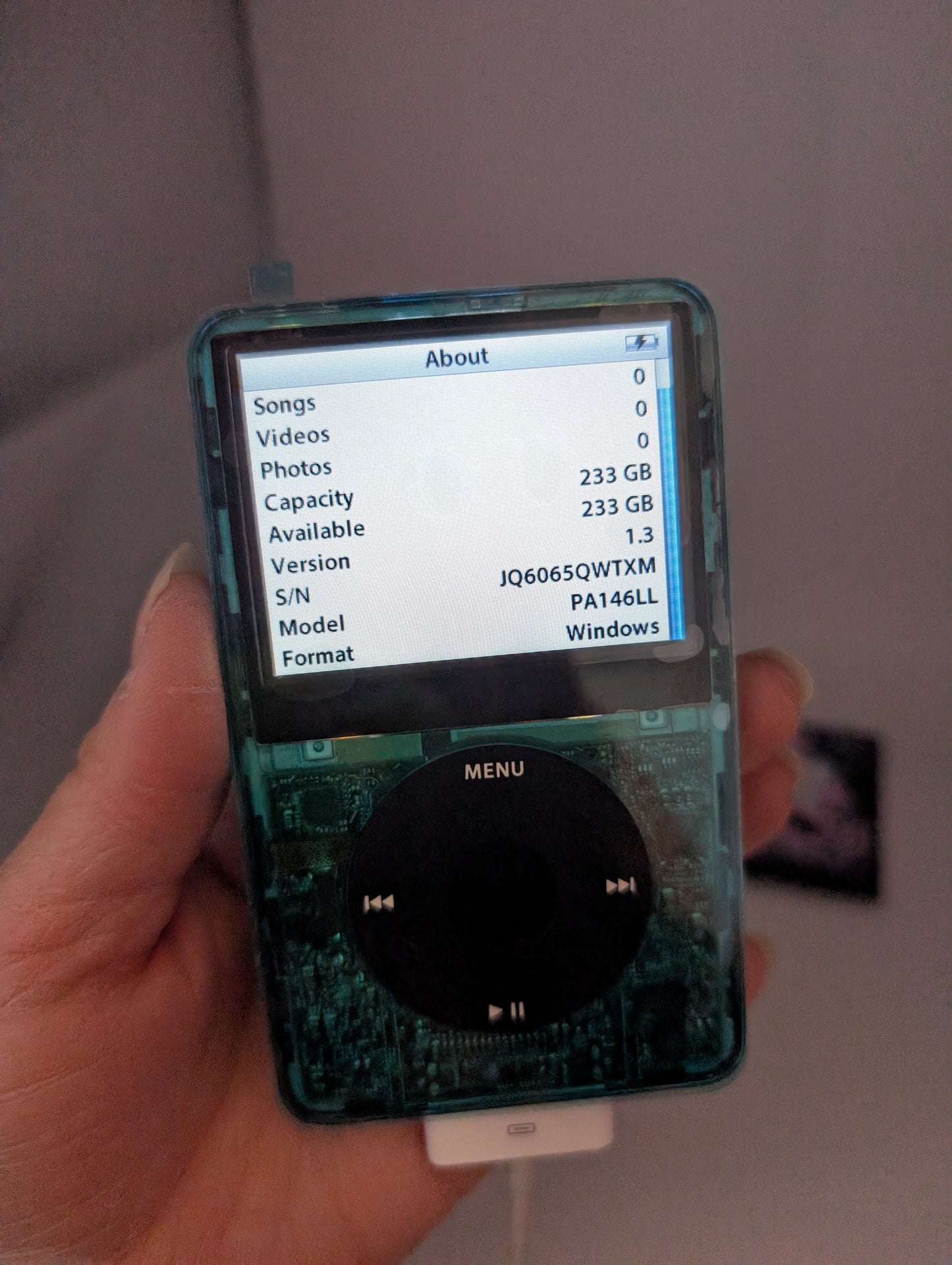 Blue IPod 5th Gen