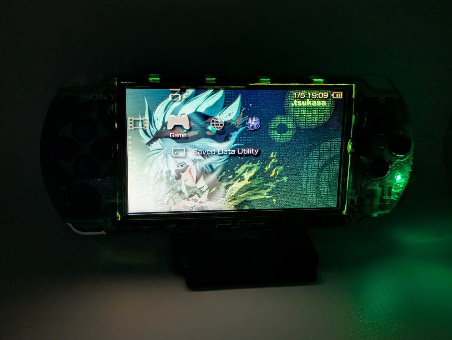 Clear Green PSP 3000