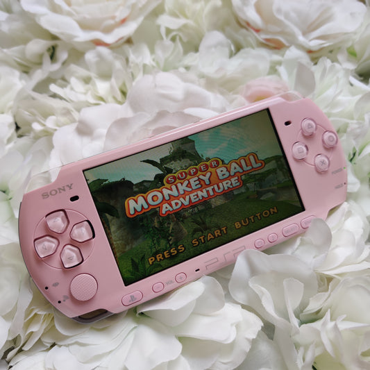 Blossom Pink PSP 3000 + 128gb Memory Card