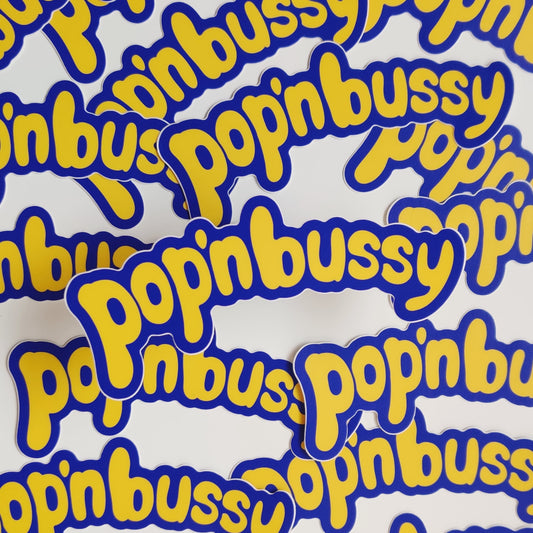 Large Pop'n Bussy Sticker