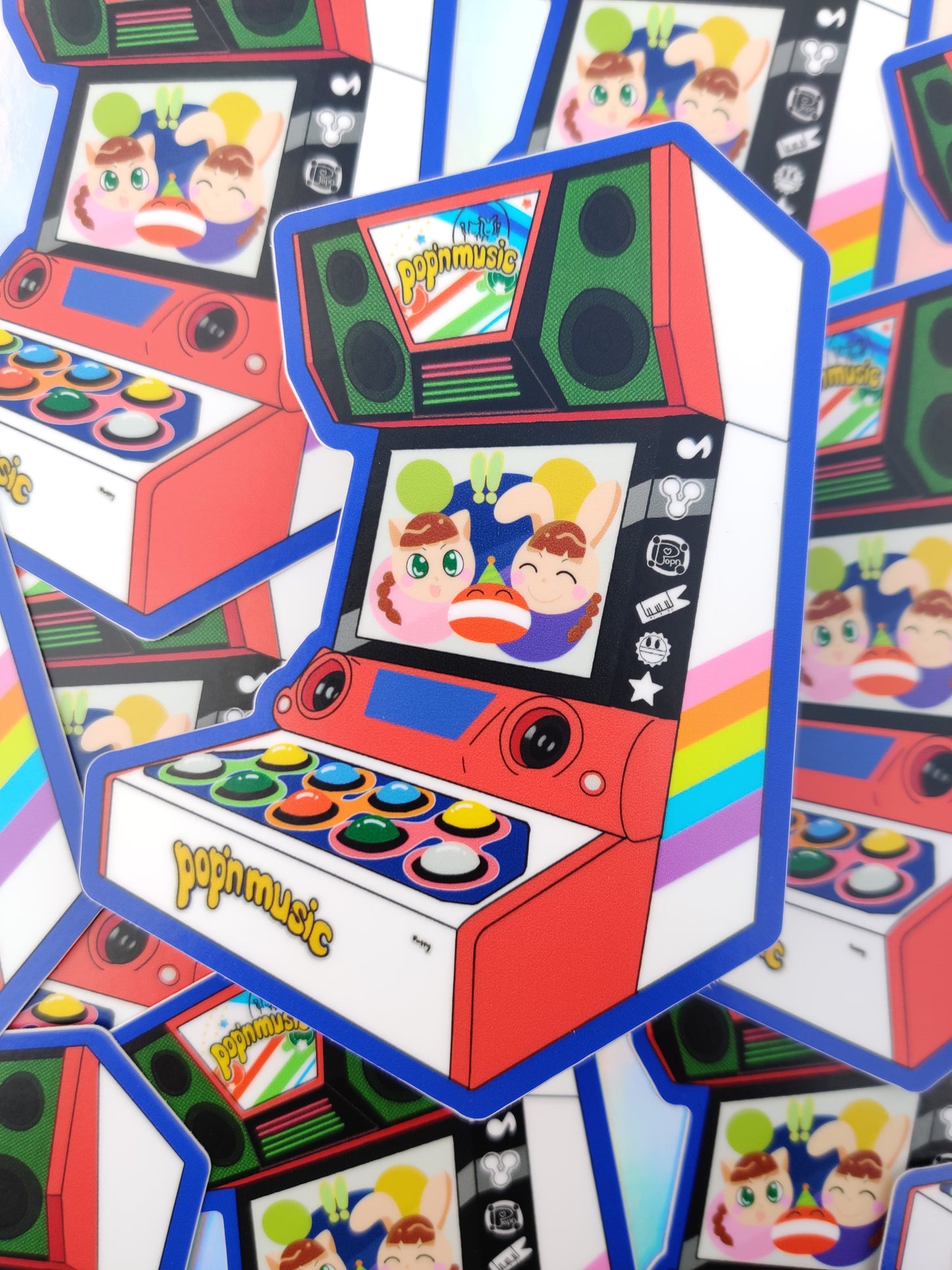 Pop'n Music Cab Stickers