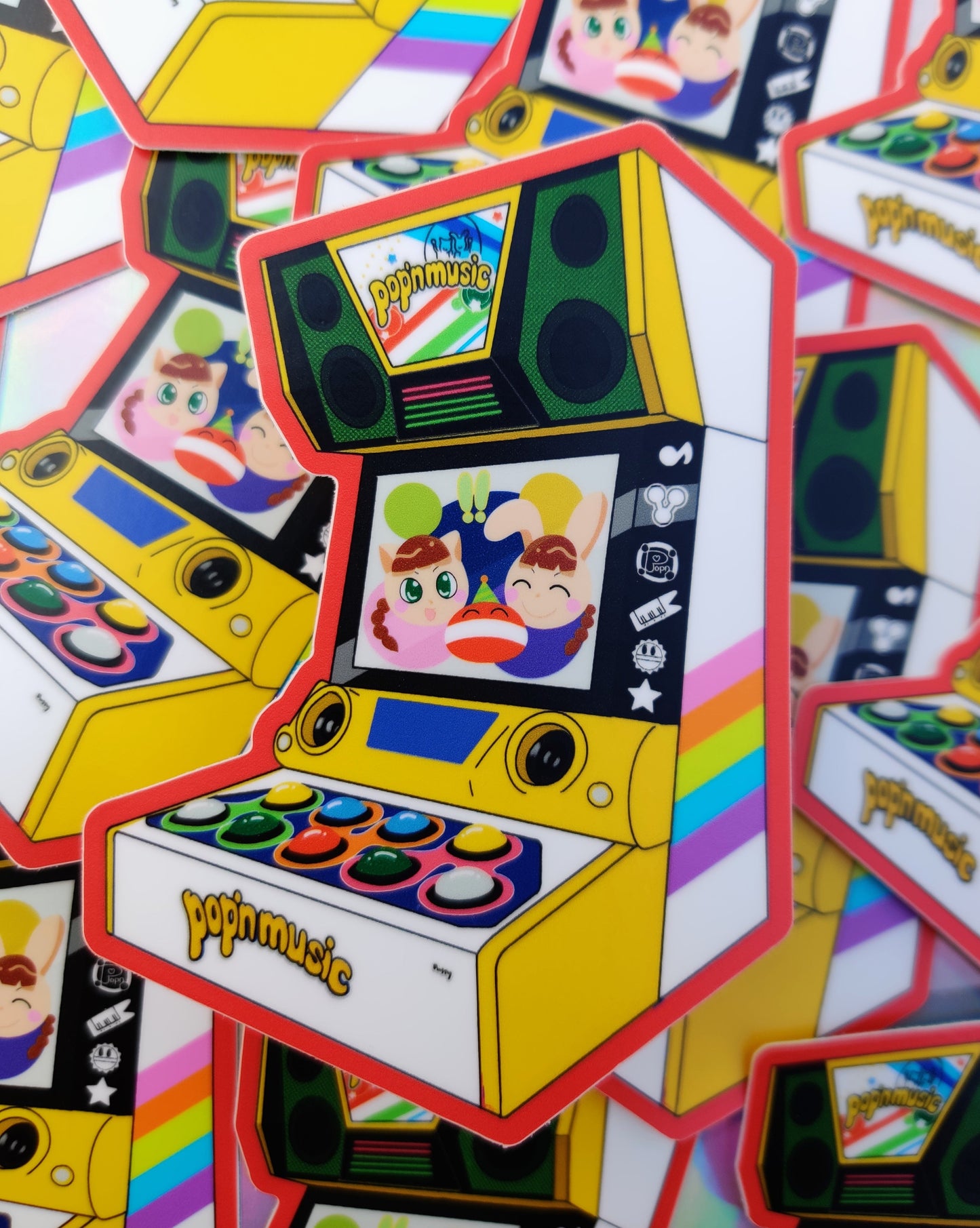 Pop'n Music Cab Stickers