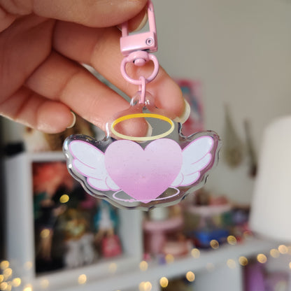 Winged Heart Charm