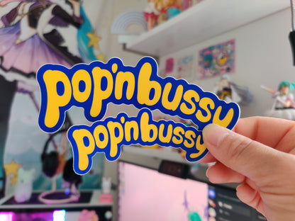 Large Pop'n Bussy Sticker