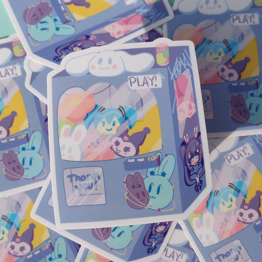 Plushie Crane Game Sticker