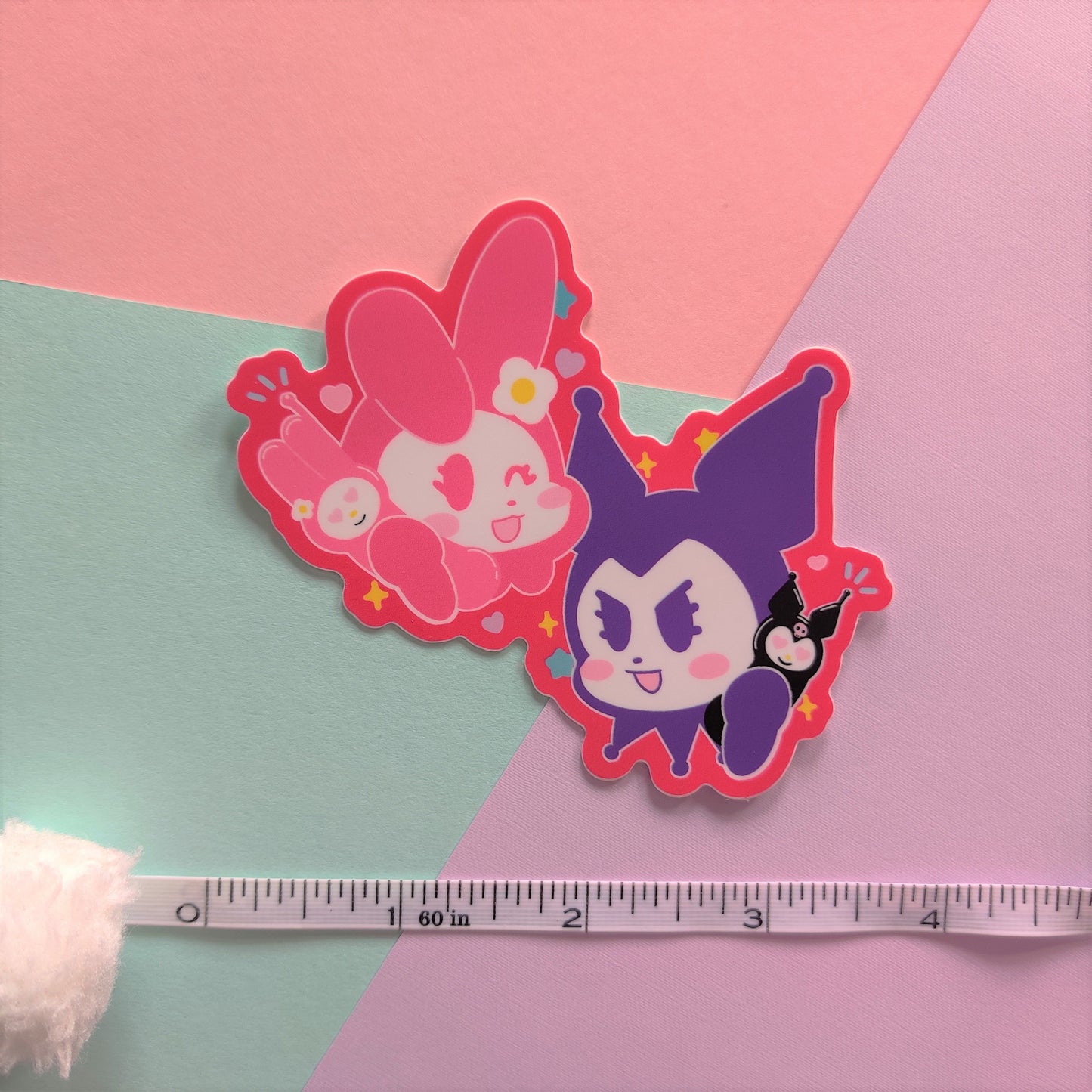 Kuromi and My Melody Sticker